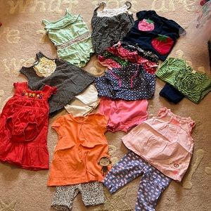 Girls Spring/Summer Clothes Lot, 12-18 Months